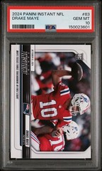 2024 Drake Maye Panini Instant Rookie Card (RC) #83! PSA 10 GEM MINT!!