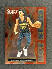 Zaccharie Risacher 2024-25 Panini Select 15 Hot Stars Atlanta Hawks