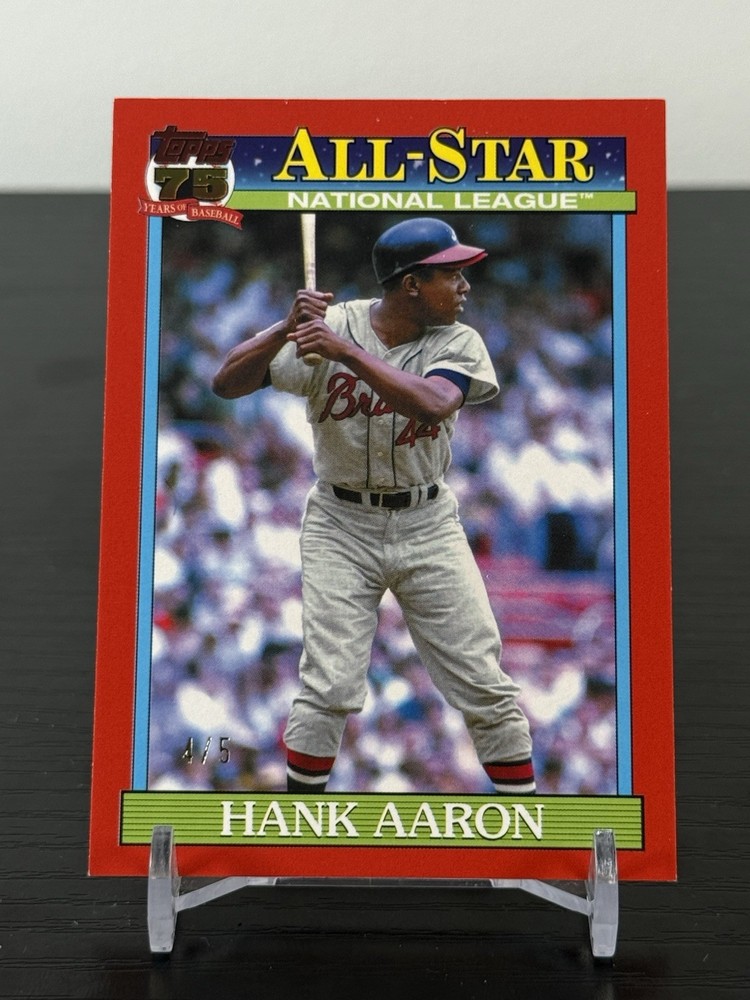 Hank Aaron 2026 Topps Series 2 1991 All Star Throwback Red /5