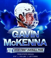 Gavin McKenna Toronto Maple Leafs NHL Draft NHL