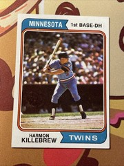 1974 Topps – Harmon Killebrew #400 Minnesota Twins MLB Baseball HOF Vintage Card