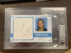 Tommy Rogers Autograph Beckett 6×9 Slab Custom 4×6 Card Cut RARE Fantastics WCCW