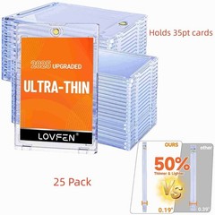 25/50 Pack Ultra-thin Magnetic One Touch Card Holder For 35PT Pokemon Cards