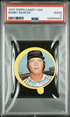 1973 Topps Candy Lid Lids Bobby Murcer – PSA 2