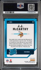 J.J. McCarthy 2024 Donruss Optic Rated Rookies Preview Pink #303 PSA 10 Vikings