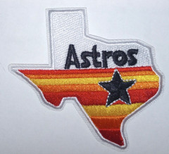 Houston Astros~Texas~Embroidered Patch~2 7/8″ x 3 1/8″~Iron or Sew On