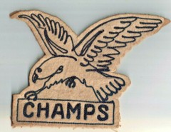 Old Greater Hazleton Champs Eagle Football Patch Award 6″ x 4 1/2″ Vintage