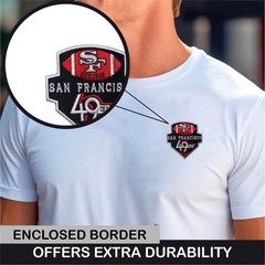 2Pcs San Francisco 49ers NFL Team Logo Iron On Patch-Sew Patch-Embroidered Patch