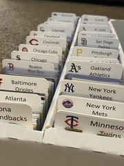 (30) TALL Sports Card Dividers with 30 FREE MLB Teams Logos Labels