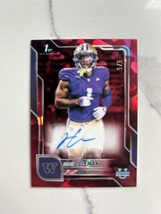 2025 Bowman University Chrome Sapphire JONAH COLEMAN Red Refractor /5 #BCA-JCO