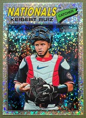 2026 Topps Heritage Keibert Ruiz #201 (Silver Sparkle Refractor) Nationals (SP)