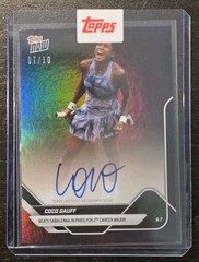 2025 Topps Now #TN-CG1A Coco Gauff French Open Champion – Black Auto /10
