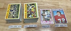 1972 Topps Football Cards 101-200 (P-NM) – You Pick – Complete Your Set
