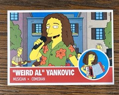 Weird Al Yankovic – Simpsons HD Quality Custom Baseball Card #27