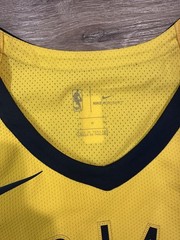 Indiana Pacers 2017-19 Statement Gold Blank Game Jersey Size M 44 Length +4