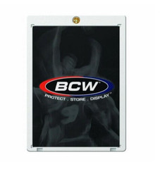 Lot of 10 BCW 20pt 1-Screw Screwdown Standard Trading Card Holders, Recessed