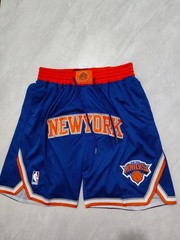New York Knicks Men Blue Pockets stitched Shorts Size US