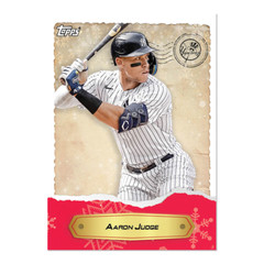 Aaron Judge 2022 Topps MLB Holiday Countdown Collection New York Yankees Card #1