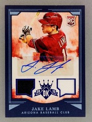 2015 Diamond Kings Blue Framed /25 Jake Lamb Rookie Auto RC Arizona Diamondbacks