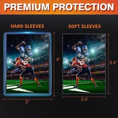 000Pcs Clear Loaders for Cards 500Pcs Hard Plastic Card Holders & 500Pcs Card…