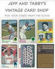 1973 TOPPS BASEBALL 321 TO 500 / SEE DROP DOWN MENU FOR CARD YOU WILL RECEIVE.