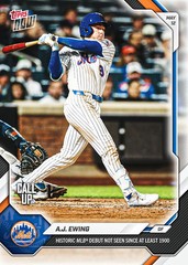 AJ Ewing – 2026 MLB Topps Now #193 Historic Debut Call-Up New York Mets Presale