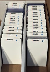 (26) TALL Sports Card Dividers with 26 FREE NASCAR A-Z Labels Set