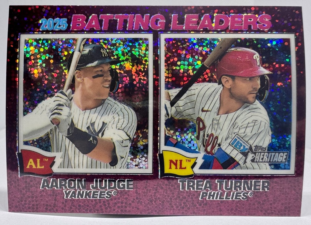 2026 Topps Heritage Burgundy Sparkle Chrome #1-400 Pick A Card Complete A Set SP
