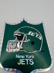 Vintage NFL NY Jets New York 1980’s/90’s Decal Sticker 3.5×4.5 Inches F/Post