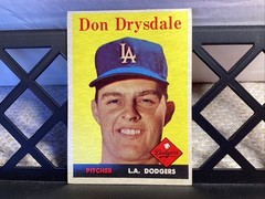 1958 Topps – Don Drysdale #25 Vintage VG/EX DODGERS ⚾️📈🔥