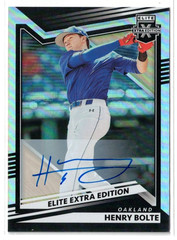 2022 Panini Elite Extra Edition RC AUTO Henry Bolte! Athletics Rookie Autograph