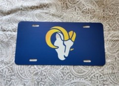 Los Angeles Rams Football Novelty License Plate Tag 6×12 In