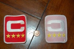 New York Giants 3 1/8″ Four Star Red Away Captain Patch Football