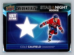 Cole Caufield 2021-22 Upper Deck Credentials #1SR-2