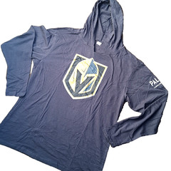 Vegas Golden Knights Men’s Sz XL Long Sleeve Hooded T-Shirt NHL VGK Palms Casino