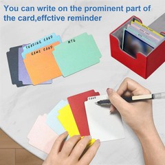 Trading Card Dividers, Multicolor Paper Card Dividers for MTG, TCG, Sports Card