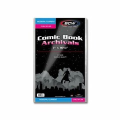 200 CT- Archivals Modern / Current 2-Mil Mylar Polyester Comic Book Bags by BCW!