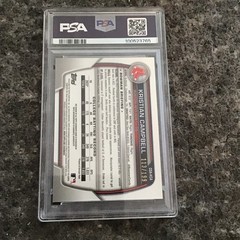 2023 Bowman Chrome Kristian Campbell 1st Auto Aqua Lava Refractor /199 PSA 9