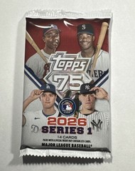 (1) 2026 Topps Series 1 Baseball MLB Factory Sealed 14 Card Pack From Box