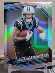 2025 Panini Prizm – Tetairoa McMillan #311 True Silver Prizm (RC) OROY Panthers