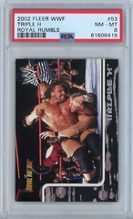 2002 Fleer WWF Royal Rumble #53 Triple H HHH WWE PSA 8 NM-MT POP 3 None Higher