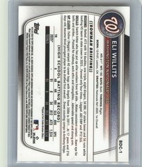 2025 Bowman Draft #BD-1 Eli Willits Blue Border #/150