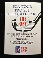 1991 Pro Set: PGA Tour-Promo #N/A Discount Card/New ⛳🐷⛳