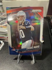 2025 Panini Prizm – Drake Maye #165 Red White & Blue Prizm