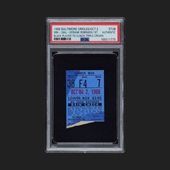 FRANK ROBINSON 1966 1st Black Player to Clinch Triple Crown TICKET STUB Orioles