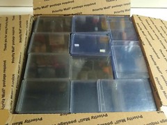 Lot of Used Top Load Card Holders Large Box Full Apprx 700+ Most New or Rookie