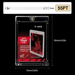 Magnetic Card Holder 55/75/100/130/180PT Trading Game Sports Card Display Case