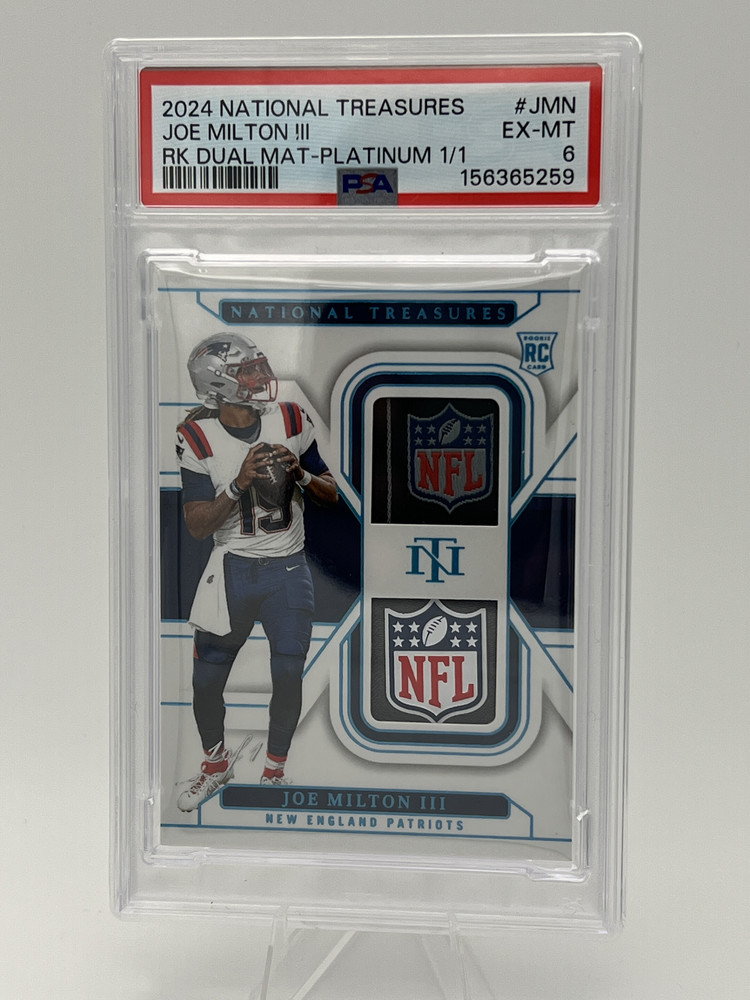 Joe Milton III (RC) 2024 National Treasures Duel NFL Shield 1/1!