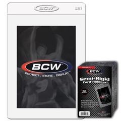 BCW Semi-Rigid Card Holders #1 – Pack of 50 Top Loader Holders – Best Value!
