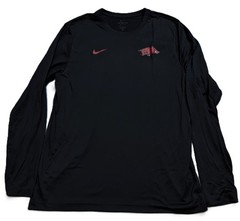 Nike Arkansas Razorbacks Dri-FIT Legend Long Sleeve Shirt Mens XL Black